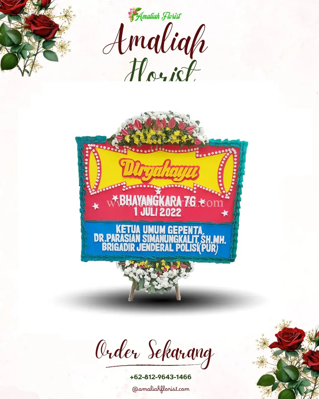 Papan Bunga HUT Ulang Tahun Musi Rawas